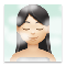 Woman in Steamy Room- Light Skin Tone emoji on LG